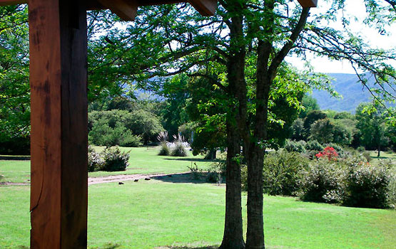 Vista desde una cabaña